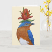 Benson the bluebird grellcard karte (Gelbe Blume)