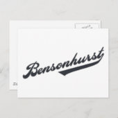 Bensonhurst Postkarte (Vorne/Hinten)