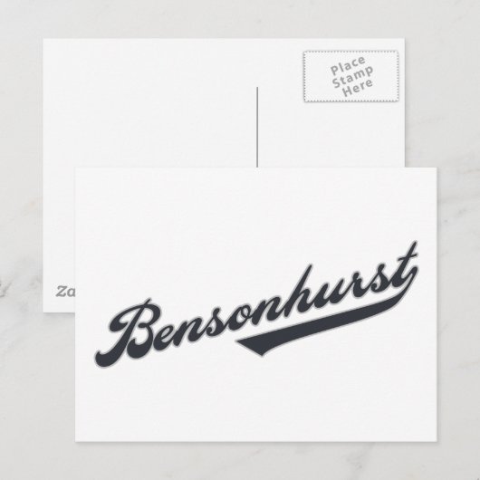 Bensonhurst Postkarte (Vorne/Hinten)