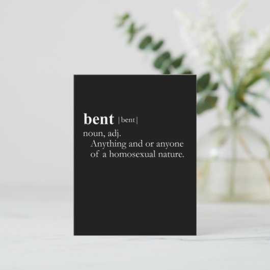 BENT (Begriffsbestimmung) Postkarte (Stehend Vorderseite)