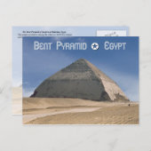 Bent Pyramid in Dahshur, Ägypten Postkarte (Vorne/Hinten)