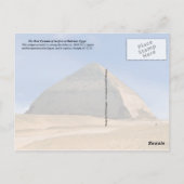 Bent Pyramid in Dahshur, Ägypten Postkarte (Rückseite)