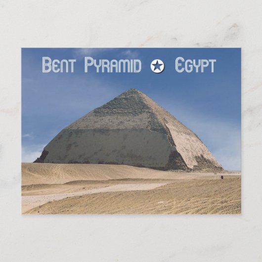 Bent Pyramid in Dahshur, Ägypten Postkarte (Vorderseite)