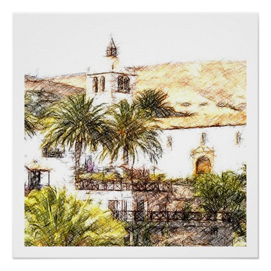 Bentancuria, Fürteventura, Kanarische Inseln Poster (Vorderseite)