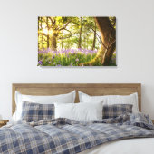Bentbaum im Bluebellwald Leinwanddruck (Insitu (Schlafzimmer))