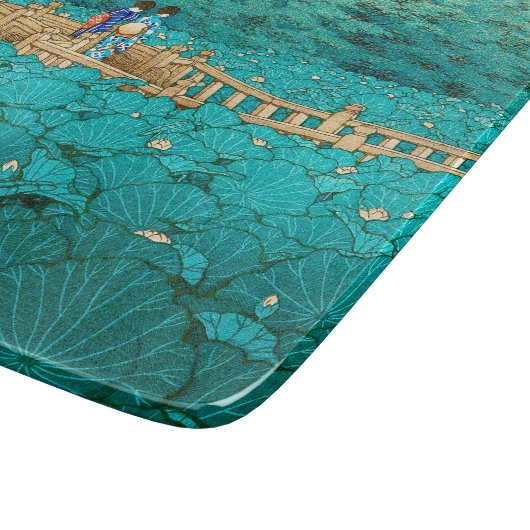 Benten Teich Shiba Kawase Hasui an der Schneidebrett (Ecke)