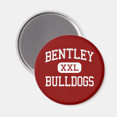 Bentley - Bulldogs - High School - Burton Michigan Magnet (Vorderseite/Rückseite)