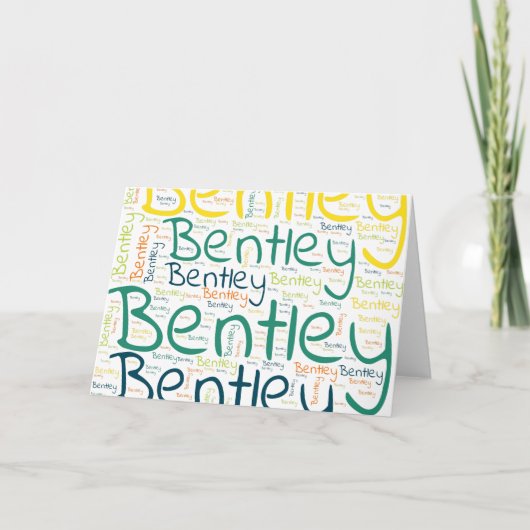 Bentley Karte (Vorderseite)