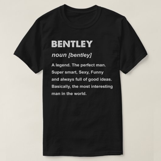 Bentley Namensgeschenk Pullover (Design vorne)