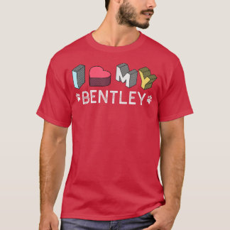 Bentley Personalisiert Dog Name Bentley Pet Lover T-Shirt