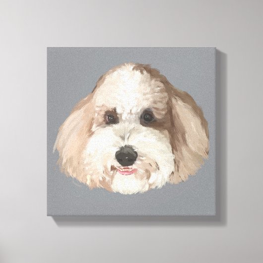 Bentley Portrait Pet Drawing Leinwanddruck (Vorderseite)