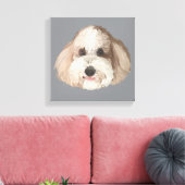 Bentley Portrait Pet Drawing Leinwanddruck (Insitu (Wohnzimmer))