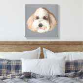 Bentley Portrait Pet Drawing Leinwanddruck (Insitu (Schlafzimmer))