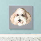 Bentley Portrait Pet Drawing Leinwanddruck (Insitu (Holzboden))