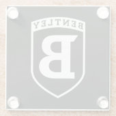 Bentley University Glasuntersetzer (Rückseite)
