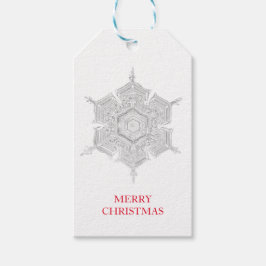BENTLEY'S SNOWFLAKE MERRY CHRISTMAS GIFT TAG GESCHENKANHÄNGER