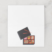 Bento Box Platzkarte (Außenseite Aufgefaltet)