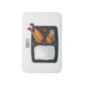 Bento Cartoon Illustration Badematte (Vorderseite Vertikal)