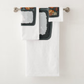 Bento Cartoon Illustration Badhandtuch Set (Insitu)
