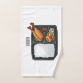 Bento Cartoon Illustration Badhandtuch Set (Handtuch)