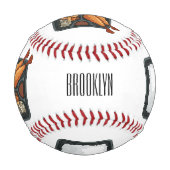 Bento Cartoon Illustration Baseball (Rückseite)