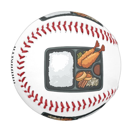Bento Cartoon Illustration Baseball (Vorderseite Links)
