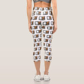 Bento Cartoon Illustration Capri Leggings (Rückseite)