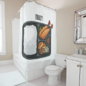 Bento Cartoon Illustration Duschvorhang (Beispiel)