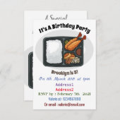 Bento Cartoon Illustration Einladung (Vorne/Hinten)