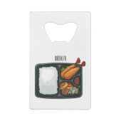 Bento Cartoon Illustration Geldbeutel Flaschenöffner (Rückseite)