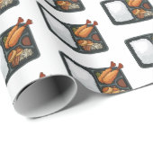 Bento Cartoon Illustration Geschenkpapier (Rolleneckpunkt)