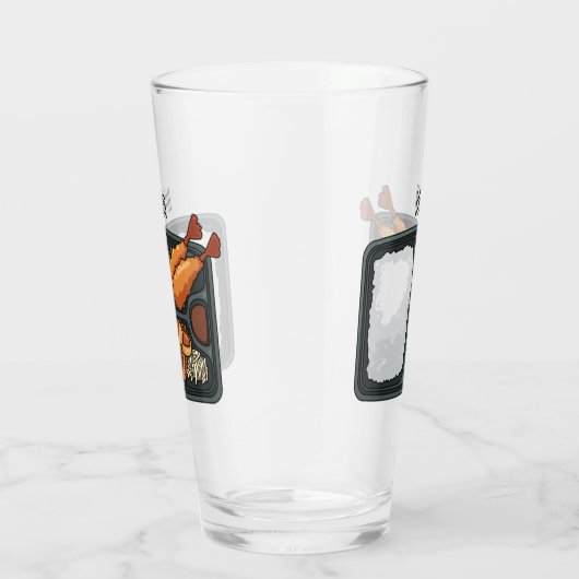 Bento Cartoon Illustration Glas (Rechts)