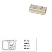 Bento Cartoon Illustration Gummistempel (Stempel)