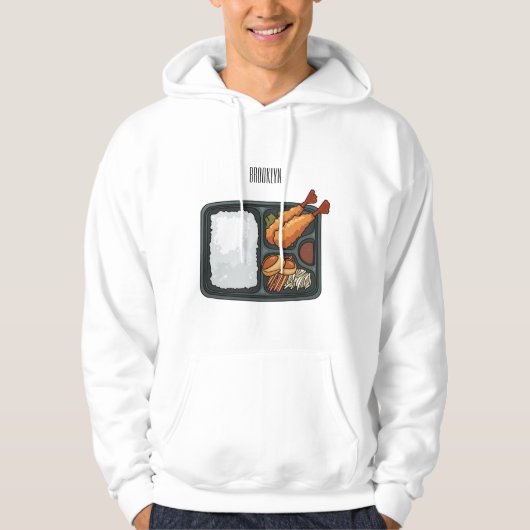 Bento Cartoon Illustration Hoodie (Vorderseite)