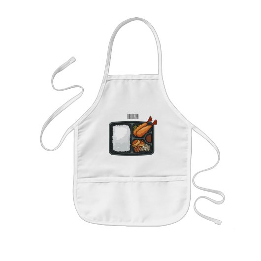 Bento Cartoon Illustration Kinderschürze (Vorne)