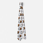 Bento Cartoon Illustration Krawatte (Vorderseite)