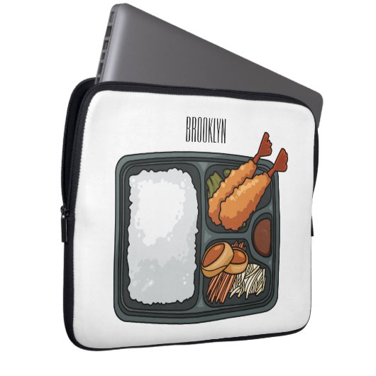 Bento Cartoon Illustration Laptopschutzhülle (Vorne Rechts)