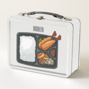 Bento Cartoon Illustration Metall Brotdose