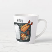 Bento Cartoon Illustration Milchtasse (Rechts)