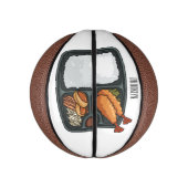 Bento Cartoon Illustration Mini Basketball (Vertikal)
