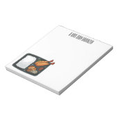 Bento Cartoon Illustration Notizblock (Rotiert)