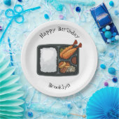 Bento Cartoon Illustration Pappteller (Party)