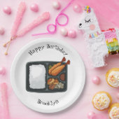 Bento Cartoon Illustration Pappteller (Party)