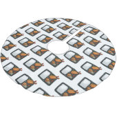 Bento Cartoon Illustration Polyester Weihnachtsbaumdecke (Schrägansicht)