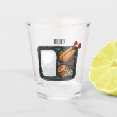 Bento Cartoon Illustration Schnapsglas (Vorderseite)