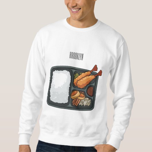 Bento Cartoon Illustration Sweatshirt (Vorderseite)