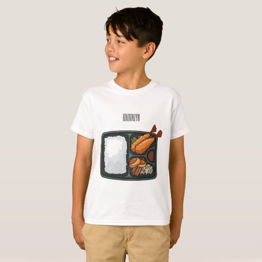 Bento Cartoon Illustration T-Shirt (Vorne ganz)