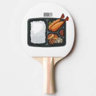 Bento Cartoon Illustration Tischtennis Schläger