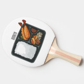 Bento Cartoon Illustration Tischtennis Schläger (Seitenansicht)