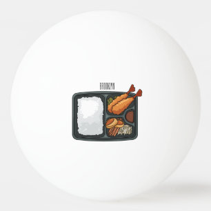Bento Cartoon Illustration Tischtennisball
